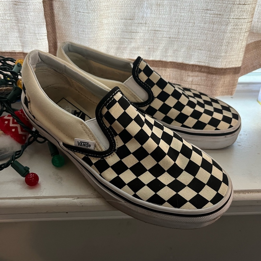 Vans Checkered Slip Ons
